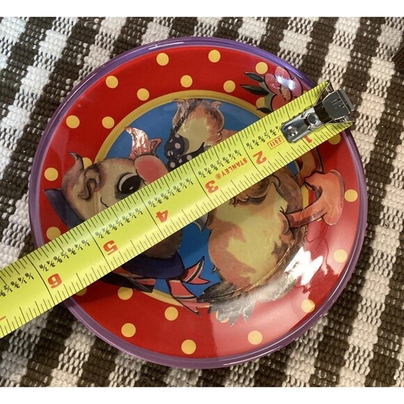 Katherine's Collection Hand Painted Duckling Plates Colorful & Fun Set Of 3 - Picture 5 of 14